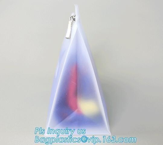 slider Zip lockkk PVC cosmetic bag promotional custom printed plastic bag, eva
