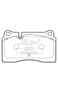 Wholesale 2010 Touareg V6 3.0T Ceramic front Brake Pad Replacement D1129 7L6698151E from china suppliers