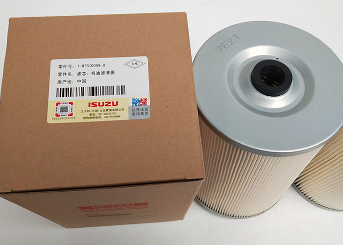 Isuzu 1-87610059-0 Oil Filter Element , Paper Filter Element 1