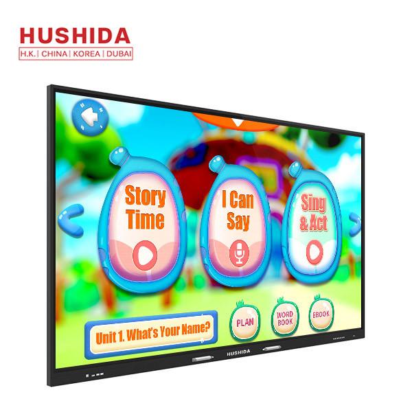 Quality HUSHIDA 75 Inch School Application Touch Screen free pen Monitor interactive whiteboard software for sale