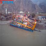 224kw Auxiliary Engine 12 Inch River Sand Cutter Suction Dredger with Cast Iron