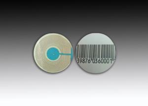 Wholesale 8.2mhz Hot Melt EAS RF Label EAS Sticker Plastic 35mm Dia Barcode White from china suppliers