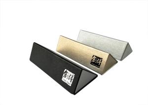 China PVC Leather Foldable Triangular Sunglasses Case Eyewear Case Packaging Box on sale