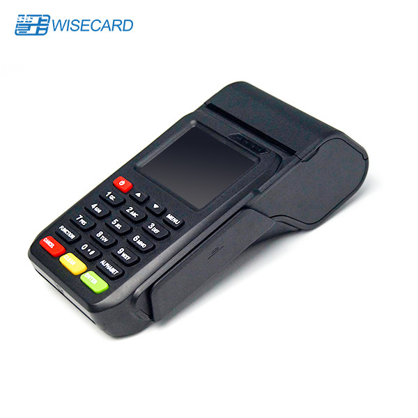 Visa 2.4 Inch Smart Pos Terminal Handheld Mobile With Thermal Printer Barcode Scanner