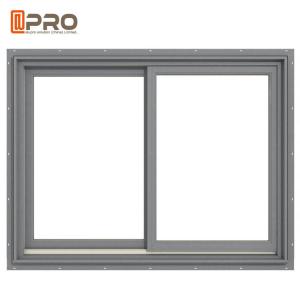 Wholesale Residential Aluminum Sliding Glass Windows / Sliding House Windows aluminum window frame slide tempered glass sliding from china suppliers