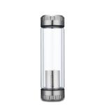 Personalized Glass Water Bottle Heat Resistant With Stainless Steel Infuser