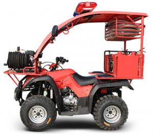 China 4x4 Off-Road Fire Fighting ATV Motorcycle with 65L Water Tank on sale