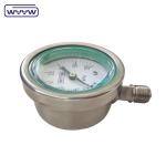 63mm Oil filled 304stainless steel Seismic pressure gauge manometer