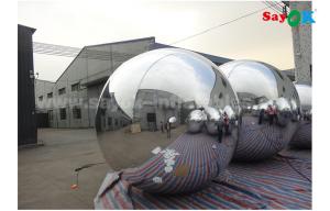 Wholesale Gold Mirror Ball Lightweight Silver Dia 2m Inflatable Balloon For Advertising Easy To Carry from china suppliers