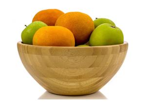 Wholesale Horizontal Grain Design for Large Round Fruit Bamboo Salad Bowl Set from china suppliers