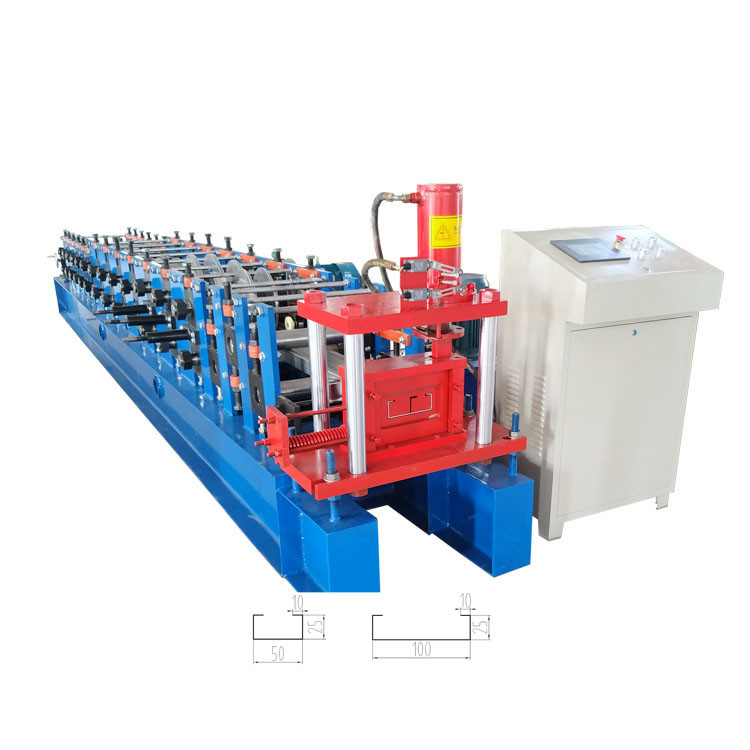Automatic galvanized steel C / Z purlin roll forming machine with CE / ISO9001 / SGS certification