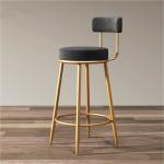 Restaurant Supply Bar Stools Velvet High Stool With High Rebound Sponge