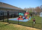 Economical Black Cast Iron Fence , Black Rod Iron Fence Panels For 3 Rails