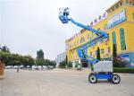 Trailer Mounted Single Man Lift , Towable Articulating Boom Lift Electric Dual