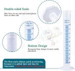 Plastic Graduated Cylinders And Beakers 5 Pipettes, 10ml 25ml 50ml 100ml