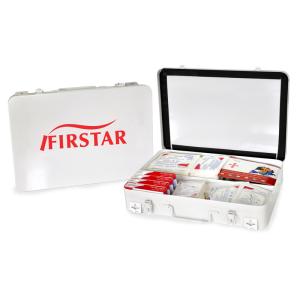 Wholesale 15 Person Workplace First Aid Kit Metal Case Box Hung To The Wall 35.5x24x6.5cm from china suppliers
