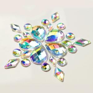 Wholesale Colorful Pear Shaped Sew On Glass Crystals , Extremely Shiny Sew On Gemstones from china suppliers
