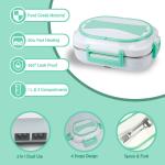 Electric Lunch Box Fast 60W Portable Food Warmer Removable 304 Stainless Steel