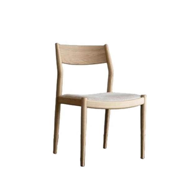 Comfortable Cushion Solid Wood Dining Chair in Nature Popular Colors for