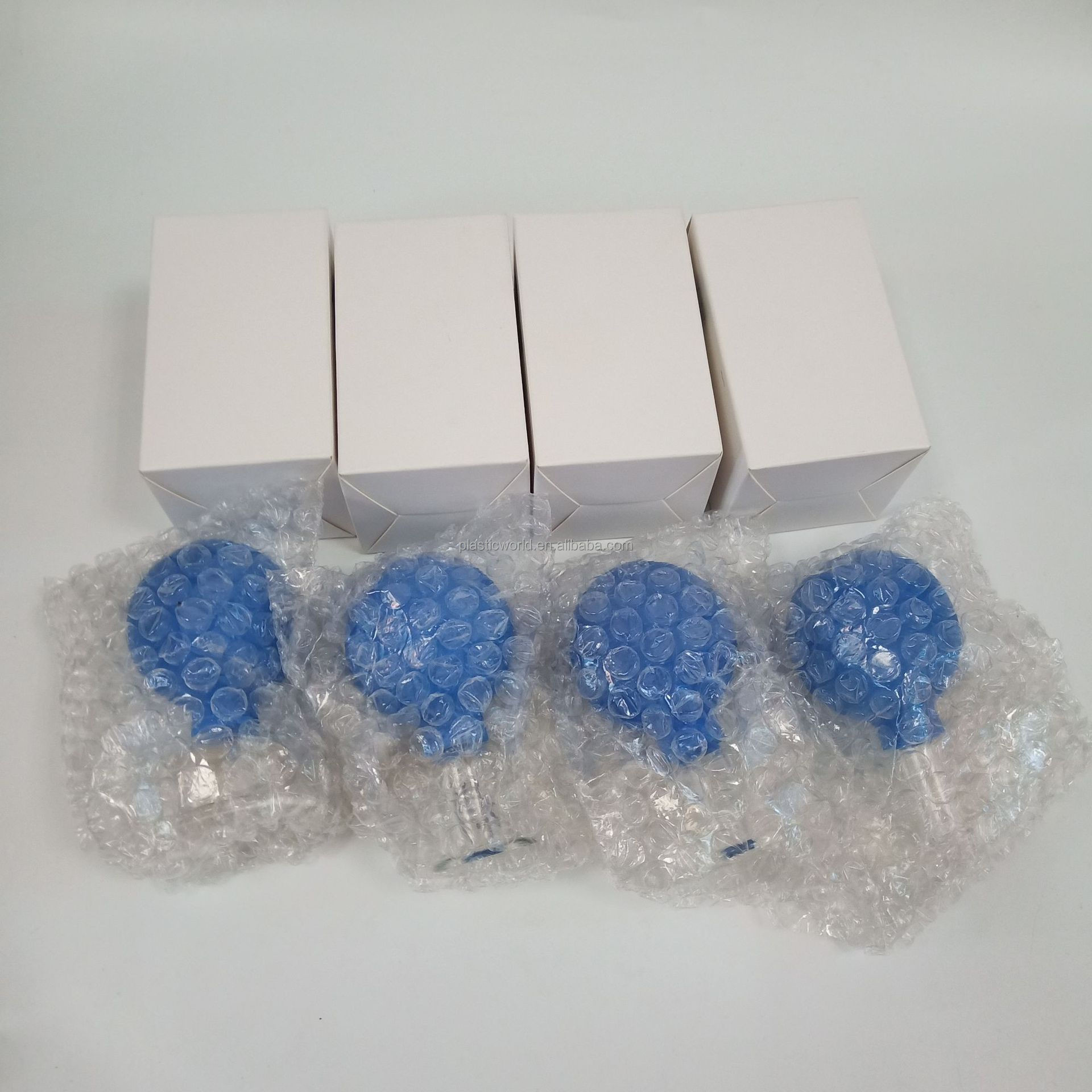 4 Pcs Different Size Orange Vacuum Cupping Cups Pvc Head Glass Suction Body Massage Anti Cellulite Cup