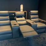 Customized 580mm 3 Seat Electric Modern Recliner Chair