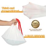 Easy Clean Up Jumbo Drawstring Scented Litter Box Liners bags For Pet Cats