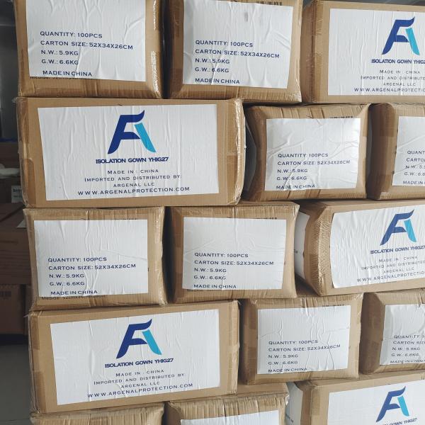 Dustproof Disposable Isolation Gown With Cuff Lightweight