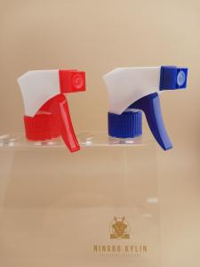 Wholesale Trigger Sprayer Cosmetic 28mm 28/400 28/410 Ribbed Blue White Portable Hand Pump Plastic Heavy Duty Cleaning from china suppliers