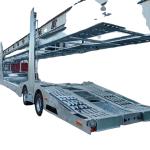 CIMC Factory Direct Quality Stainless Steel 2 Axle 8-9 Load Car Transport Semi