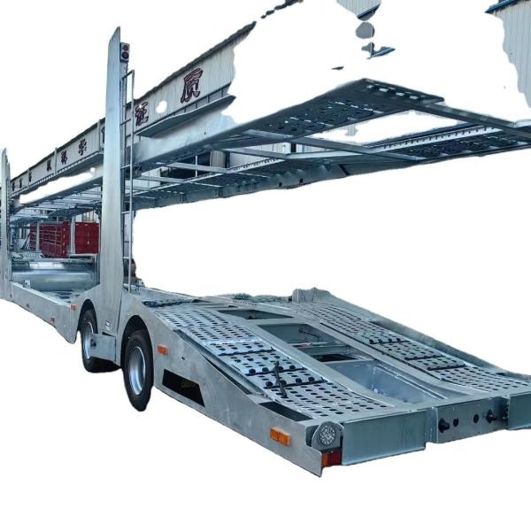 CIMC Factory Direct Quality Stainless Steel 2 Axle 8-9 Load Car Transport Semi