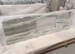 Wholesale Multi Color Green Marble Stone Countertops , Marble Kitchen Countertops CE Certification from china suppliers