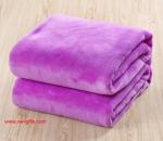 Flannel air/sofa/bedding Solid Color Blanket Throw and Double Faced Travel