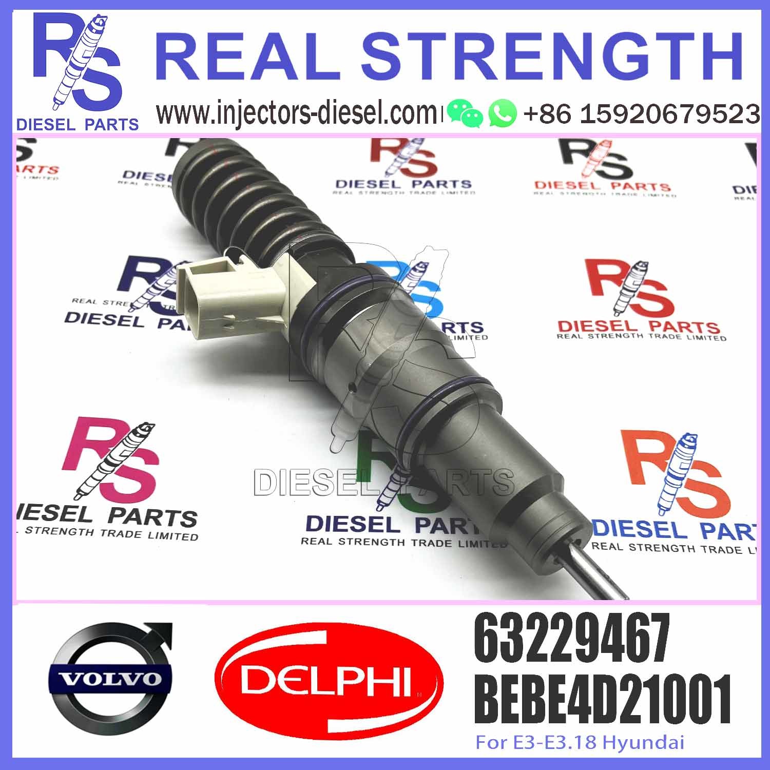 63229476 63229475 Diesel Fuel Injector 33800-82700 63229476 33800-84720 63229467 33800-84830 63229473 63229474