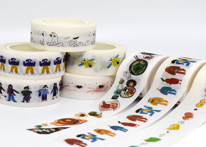 DIY Custom Printed Japanese Colored Waterproof Glitter Washi Tape