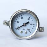40mm 100 Psi Arch Bracket Panel Mounting Glycerine Filled Pressure Gauge