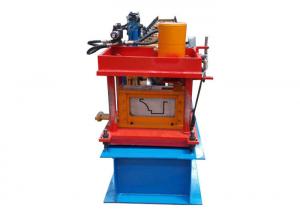 Wholesale Rain Gutter Bending Roof Ridge Cap Roll Forming Machine Metal Hydraulic Cutting from china suppliers