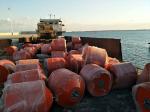 EVA Foam Filled Buoys Cylindrical Buoy With PU Skin