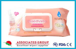 China Ultra Soft Disposable Baby Wet Wipes / Wet Tissue For Baby , 80 Sheets Per Pack on sale