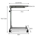 Stainless Steel Customized Bedside Dining Table For Hospital And Home Easy