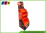 Cardboard Free Standing Advertising Display Stands With Different Depths Shelves