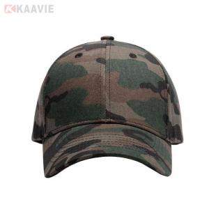 Wholesale Camouflage Unisex Club Fan Outdoor Baseball Caps 2.5cm Visor 6 Panel from china suppliers
