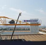 Self Climbing QTZ6010-6 Tower Crane 6 Ton with attach