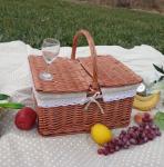 Handmade Natural Willow Wicker Picnic Basket Cheap Lunch Bags Hot sale products