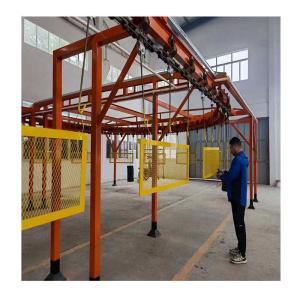 China 220V Overhead Conveyor Electrostatic Painting Line Fine Line Powder Coating For Small Delicate Items on sale