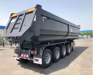 Wholesale Jost E100 Landing Gear 4axle 60-70ton Rear End Tipper Trailer Dump Semi Truck Trailer from china suppliers