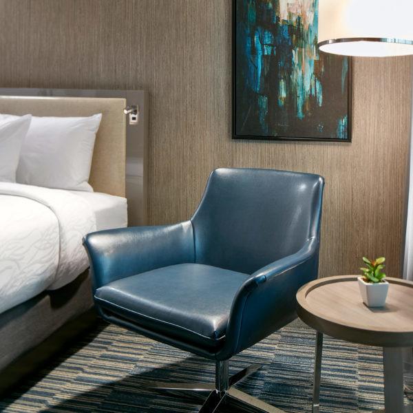 5-star hotel custom made FFE hospitality casegoods walnut wood hotel bedroom