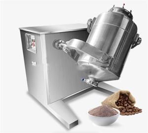 Rotary 3D Drum Multi Direction Mixer Moving Ribbon Blender Machine For Herbal Powder