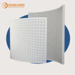 Irregular Perforated Decorating Metal Aluminum Ceiling Elegant Exterior Curved