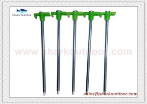 Wholesale High quality Hard Ground Tent Peg stakes with plastic stopper from china suppliers