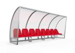 Customized Outdoor Stadium Seating Bench For Football Coach Player